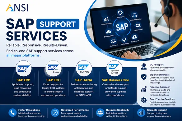 SAP Support Services in Dubai, Abu Dhabi and UAE for SAP ECC, SAP S/4HANA, SAP HANA and SAP Business One
