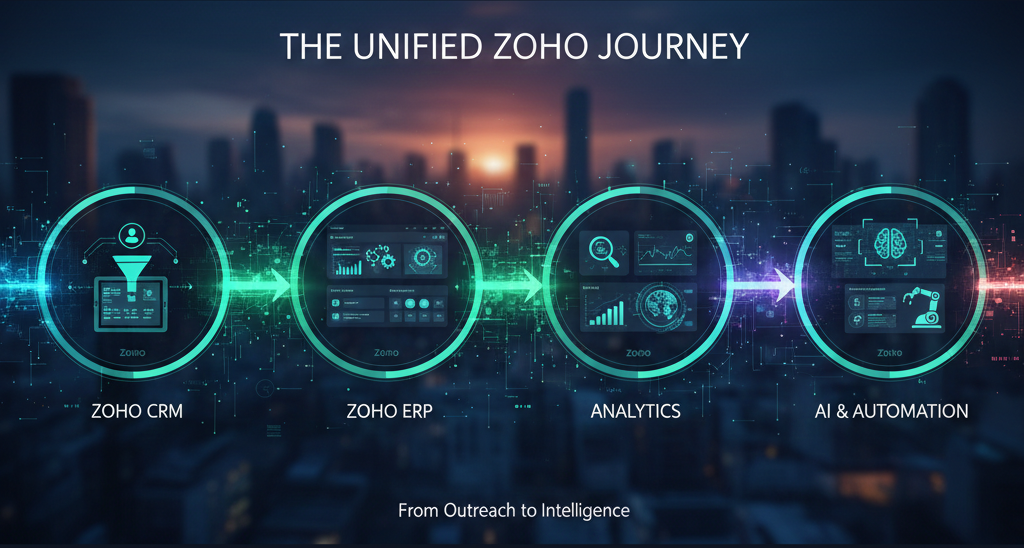 Zoho CRM and ERP Analytics Guide for the Complete Customer Journey